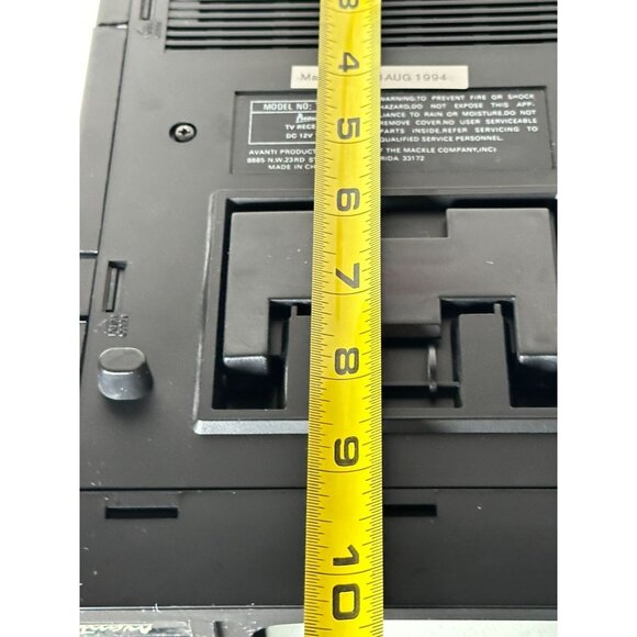 Avanti Portable Retro Analog TV VHF/UHF Tuning Handle Model TV-52W 90s Vtg Works - Picture 15 of 16